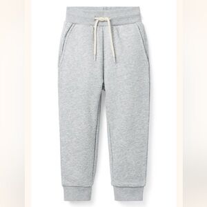 Kids Light Gray Drawstring Jogger Sweatpants
